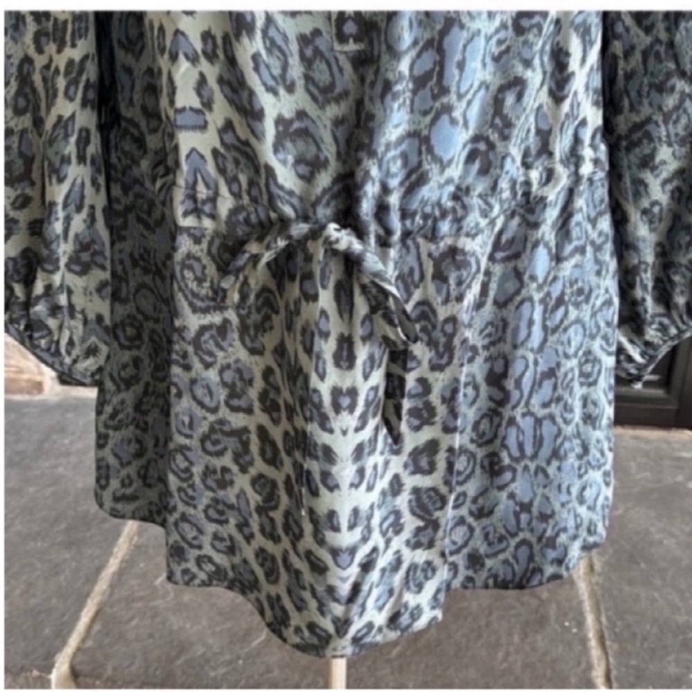 Rebecca Taylor Green Leopard Dress - Picture 8 of 11